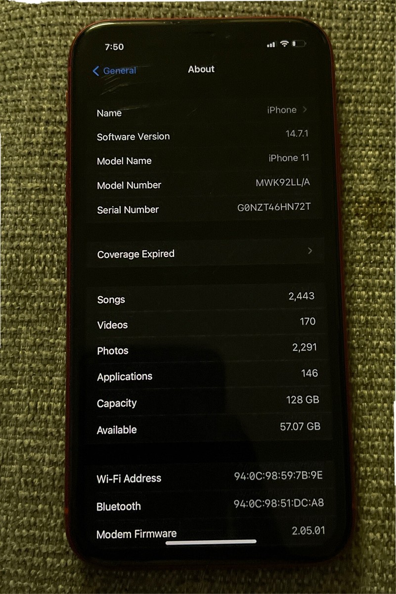iPhone - iPhone11  128GB  レッド Amazon.com: Apple iPhone 11, US Version, 128GB, Red