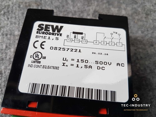 SEW-EURODRIVE | 08257221 AB-Nr.: 73442274 00010 90995278 Bs-Gl. Richter BME 1,5 - Imagen 3 de 9