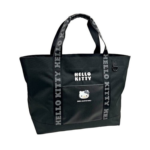 Hello Kitty 50th Anniversary limited Tote Bag Golf Black SR1428BK-3 NEW JAPAN - Picture 5 of 6