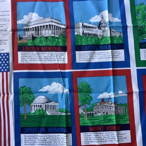 Vintage My First Book of National Monuments Fabric Traditions Cut & Sew Craft - Picture 5 of 9