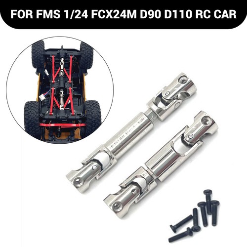 Metal Drive Shaft Center CVD 2Pcs For 1/24 FMS FCX24M D110 RC Car