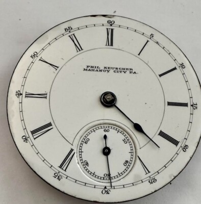 AURORA Watch Co. Key Wind Private Label 15j 18s, Eingestellt C: 1884