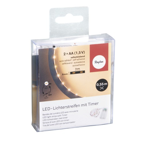 Bande lumineuse LED, jaune lumineux, 55cm, 16 LED's 6mm, 1 pce - Bild 2 von 2
