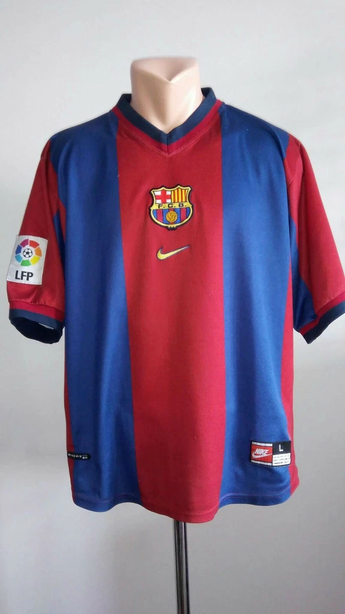 Football shirt soccer FC Barcelona Home 1998/1999 Barca Nike jersey camiseta  L