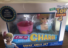 Toy Story 4 Bo Peep Smile Set - Toothbrush Holder, Toothbrush Rinse Cup Age 3