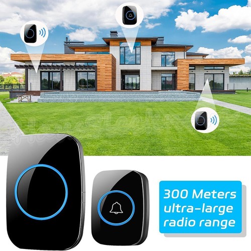 Wireless Door Bells Doorbell 1000FT Long Range Plug in Waterproof Home Office UK - Picture 3 of 12