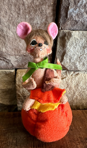 Annalee Mobilitee 5"  Harvest Pumpkin Mouse #350314 Fall/Thanksgiving 2014 - Picture 2 of 9