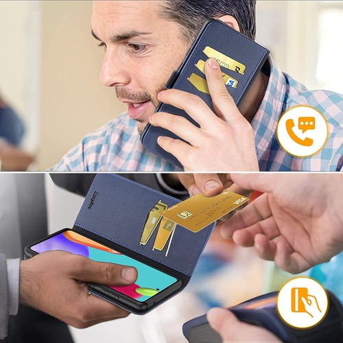Custodia in pelle PU EasyAcc per Samsung Galaxy A52 5G/4G con supporto scheda custodia cellulare - Foto 6 di 6