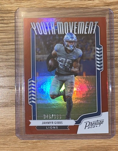 2024 Panini Prestige - Youth Movement Xtra Points Red #YM-JGS Jahmyr Gibbs /399