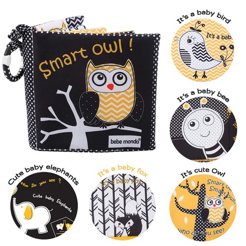 Touch And Feel Cloth Crinkle Books For Babies Infant Baby Books Toys 03612 Month - Picture 8 of 8