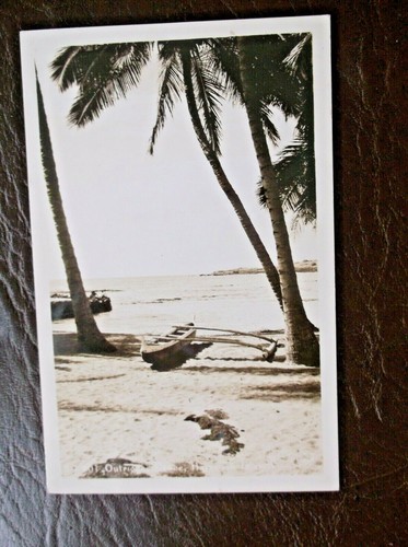 RPPC Outrigger Canoa Islas Hawaianas Indivisas Enviado a la Marina FPO California - Imagen 1 de 2