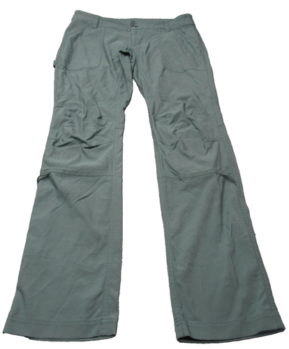 Columbia Pants Womens 6 R Green Nylon Rain Hiking Outdoor Lightweight 30x28 Read