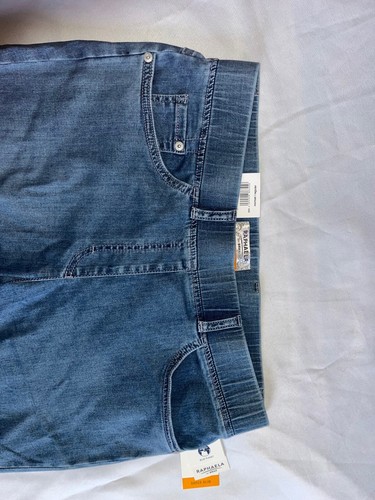 RAPHAELA by BRAX Lavina Fringe Light Denim Size: US 10R 32" inch Waist 38"L - Picture 6 of 8