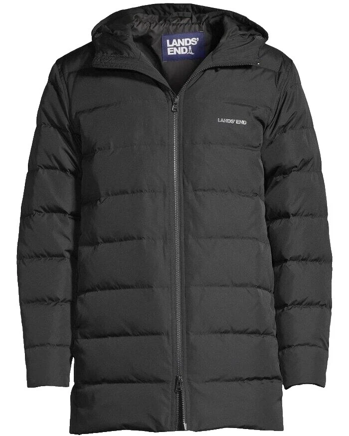 Lands 'End Negro abrigos, chaquetas y chalecos para hombres