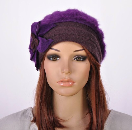 Invierno Conejo Piel y Lana Para mujeres Sombrero Gorro Gorra Boina Adorable Flor Elige Colores - Imagen 48 de 54