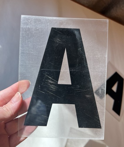 Vintage Festzelt Schild Kunststoff 5,75" Buchstaben Symbole Zahlen 7" insgesamt schwarz rot - Bild 4 von 60