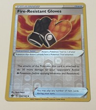 Pokemon -  FIRE-RESISTANT GLOVES 138/198 - Reverse Holo - Chilling Reign - NM/M