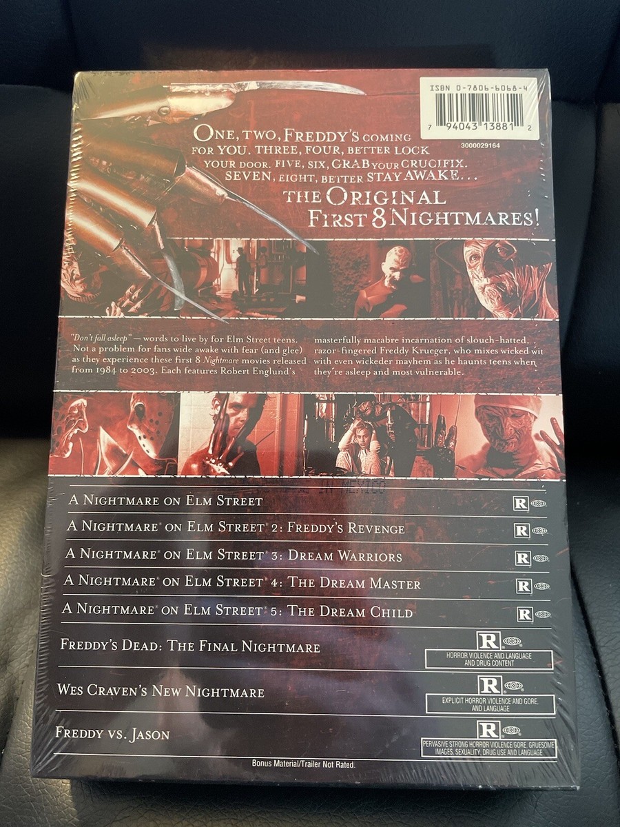 A Nightmare on Elm Street 8 Film Collection (DVD) | eBay