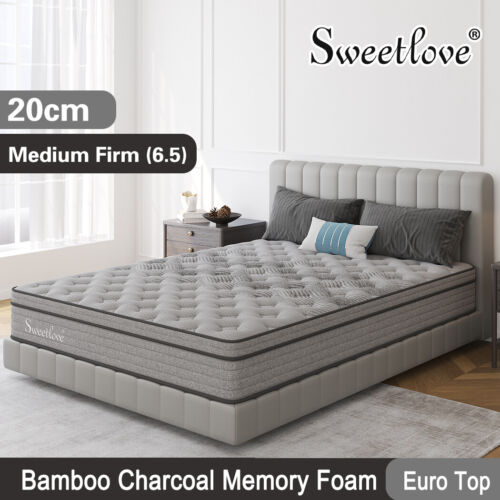 Sweetlove Queen Double King Single Bed Mattress Cool Gel Memory Foam No Spring - Picture 25 of 27