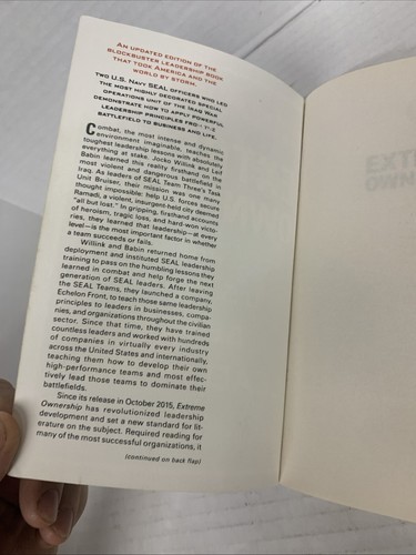 Extreme Ownership - Paperback By Jocko Willink - Updated Edition 2017, Free Ship - Picture 4 of 9