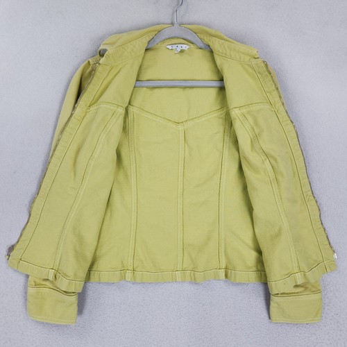 Cabi Jacket Womens Large Green Denim Full Zip Lightweight Jean Cotton Casual - Picture 6 of 11