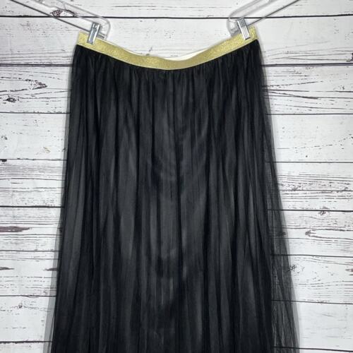 LC Lauren Conrad Gr. XL schwarz Tüll Overlay Pull-On Maxirock - Bild 2 von 4