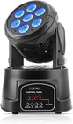 Moving Head Dj Lights, 70W Rgbw Mini Stage Lighting, Dmx512 Disco Lights Sound A