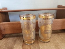 Set of 2 Culver's Royal Gorge Colorado Souvenir Glasses 12 oz Capacity