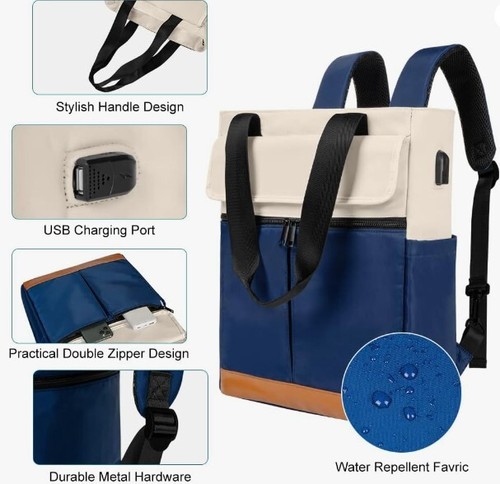 Women's Convertible Daypack, Laptop Backpack, Computer Backpack, Work Backpack - Picture 6 of 6