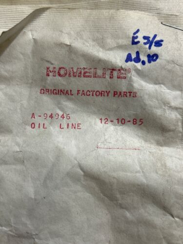 NOS Homelite chainsaw OIL LINE Part No. A-94946 Vintage chainsaw D66 - Picture 2 of 2