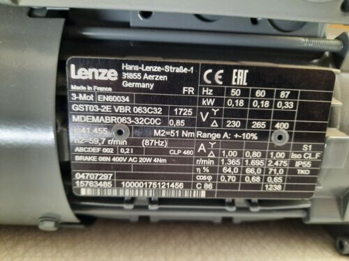 Motor Lenze GST03-2E + Inversor MOTEC 8400 + Accionamiento descentralizado (comunicación) - Imagen 2 de 4