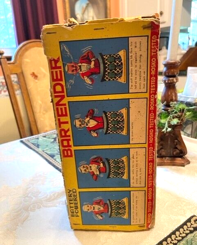 Vintage Charlie Weaver "Like" Battery Operated Bartender With My Custom Standee - Picture 16 of 18