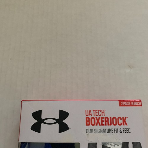 Under Armour Tech Men's Size 5XL 6" Boxerjock Boxer Brief 2 In Pack Brand New - Picture 6 of 10