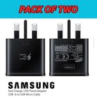 2X 25W Super Fast UK Plug Charger Adapter USB-C Cable For Samsung S21 S22 Ultra