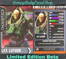 Injustice Arcade Limited Edition Beta Card 8 Lex Luthor Out of Print