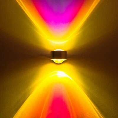 LED Wandleuchte Lampe Strahler Wohn Flur Zimmer Up Down Farbfilter blau magenta