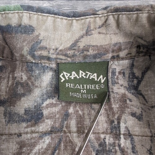 Vintage Spartan Realtree Mens Medium Camouflage Outdoor Long Sleeve Shirt USA - Picture 3 of 9