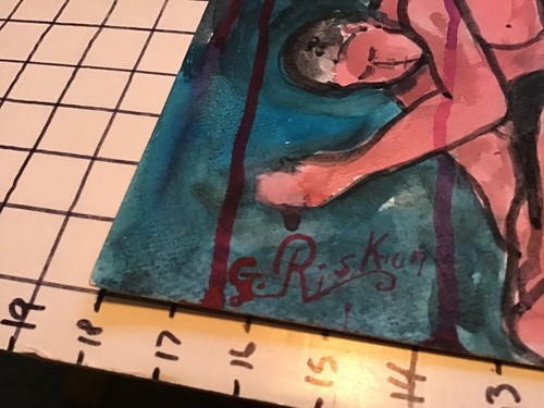 Original GISELLE RISK: signed - NUDES in a pile, political - collage -2007 - Picture 4 of 5