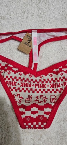 Victoria's Secret VS Pink! Cotton Dream Angels Thong Bikini Panty Size M NWOT - Picture 2 of 4