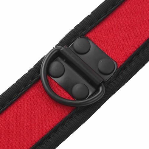 1x Unisex Soft Adjustable Padded Choker Collar Neck Harness with Metal D-Ring - Picture 16 of 50