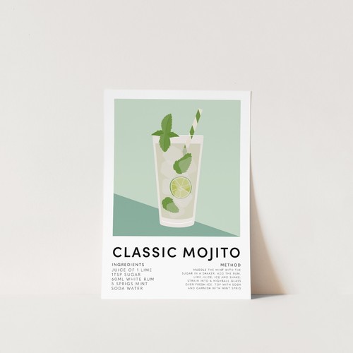 Receta de cóctel Impresiones de cartel Cocina Pared Arte Bebidas Hogar Bar Decoración Amigo Regalo - Imagen 17 de 48