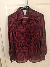 BonWorth Sheer Overblouse Size S