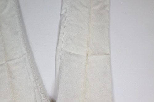 Vtg 70s Levis Mens 28x32 Distressed Knit Wide Leg Bell Bottoms Pants White USA - Picture 6 of 20