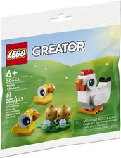 LEGO 30643 Creator Easter Chickens Polybag 61pcs New
