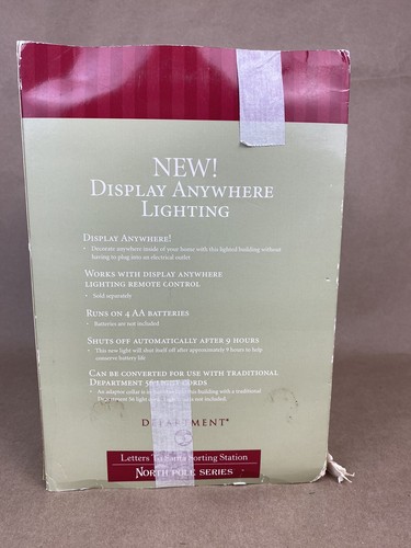 Dept 56 Letters To Santa Sorting Station Works Antlers Leg Broken Photos Read - Picture 17 of 24