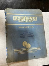 Kearney & Trecker Repair parts Book No.2 Model CH. CHR-33