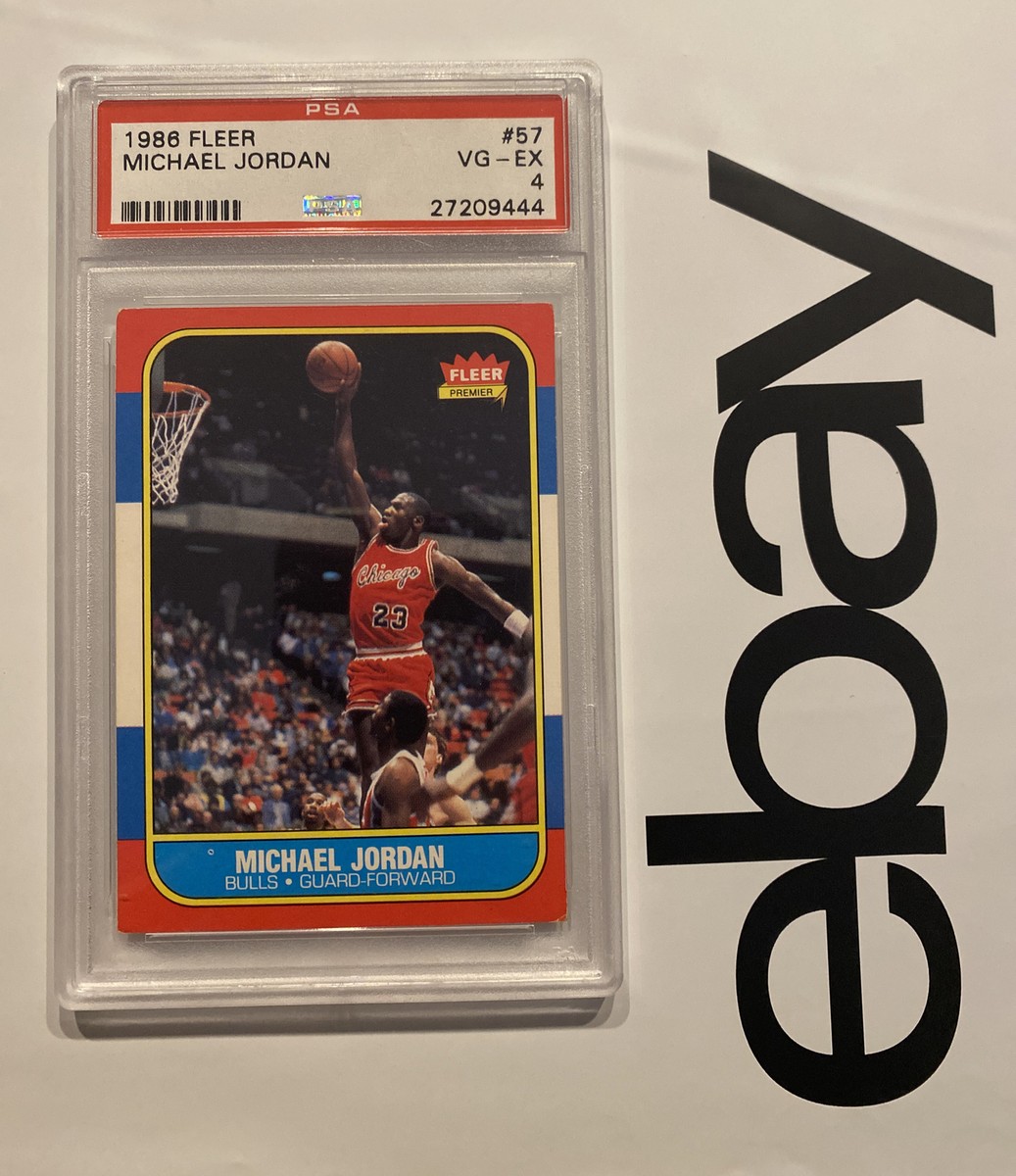激レア 1986 FLEER MICHAEL JORDAN RC #8 貴重 1986 Fleer Sticker Michael Jordan Rookie #8 SGC Gem Mint 10