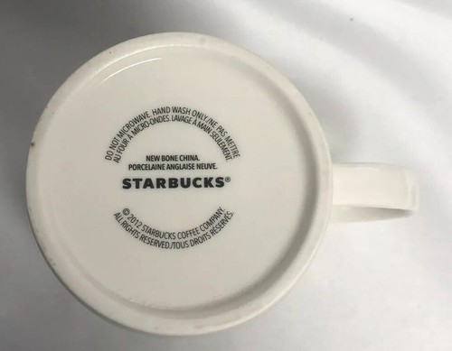 Starbucks Christmas Ornaments Holiday Cup Mug 14 Oz 2012 Bone China Christmas - Picture 12 of 12