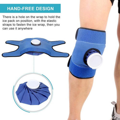 Large Gel Ice Bag Packs and Support Flexible Adjustable Wrap - Picture 6 of 12