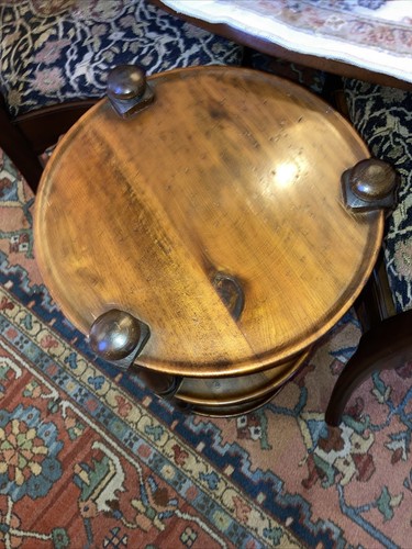 Vintage Ethan Allen 3 Tier Table Stand Dark Pine Buffet Stand - Picture 2 of 10